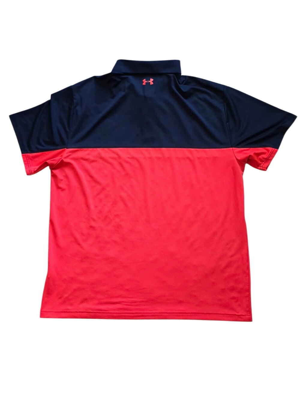 Under Armour 2XL Navy Pink Colorblock Short Sleeve Performance Polo XXL Golf - Picture 5 of 7